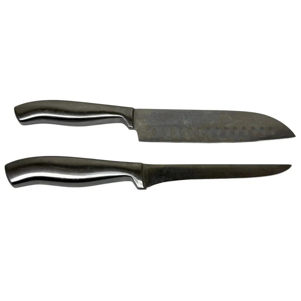 Chicago Cutlery 2-Piece Knife Set: Santoku & Fillet/Boning Knives Stainless